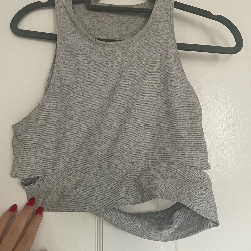 Grey Outdoor Voices Sports Bra, Size M
